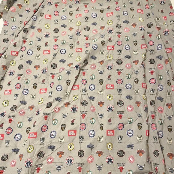 Pottery Barn NBA Full Size Flat Sheet Eastern Conference PB Teen - Picture 1 of 16